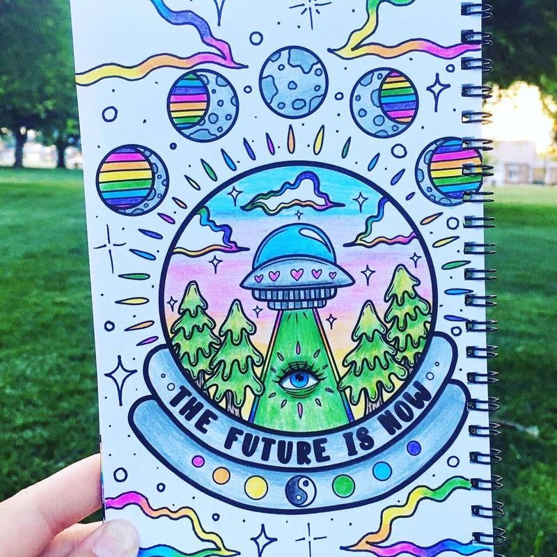 Left-Handed Mini Coloring Books – Easy-Flip Art Pads for Lefty Kids & Adults