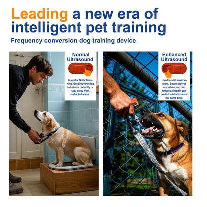 Professional Dog Bark Deterrent Device – Sonic Anti-Bark Trainer with LED Flashlight | Rechargeable & Portable