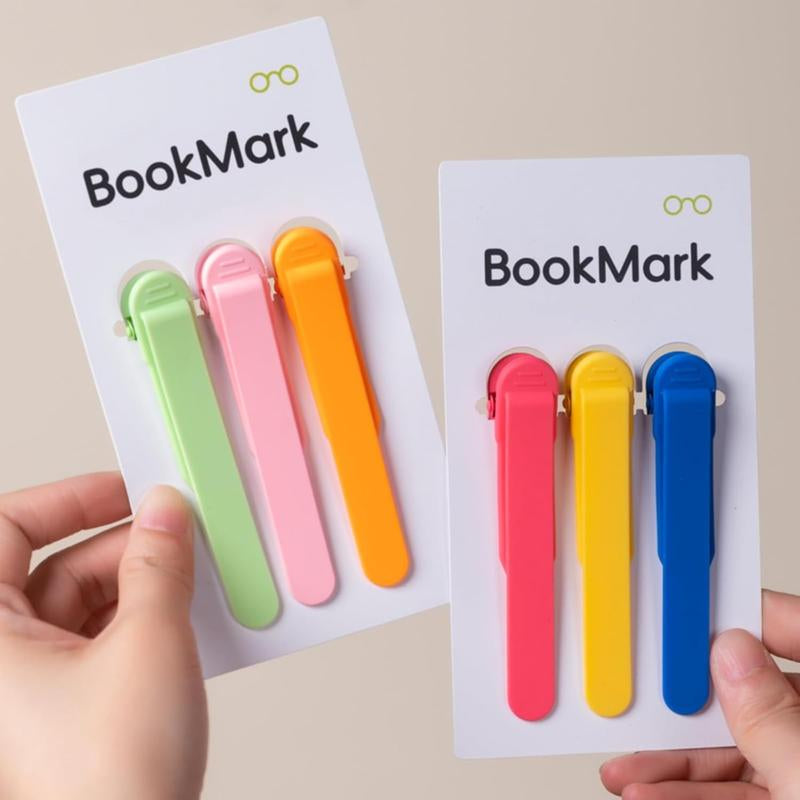 Automatic Bookmarks Set – 6-Pack Smart Page Holders for Readers | Cute Reading Accessories Gift
