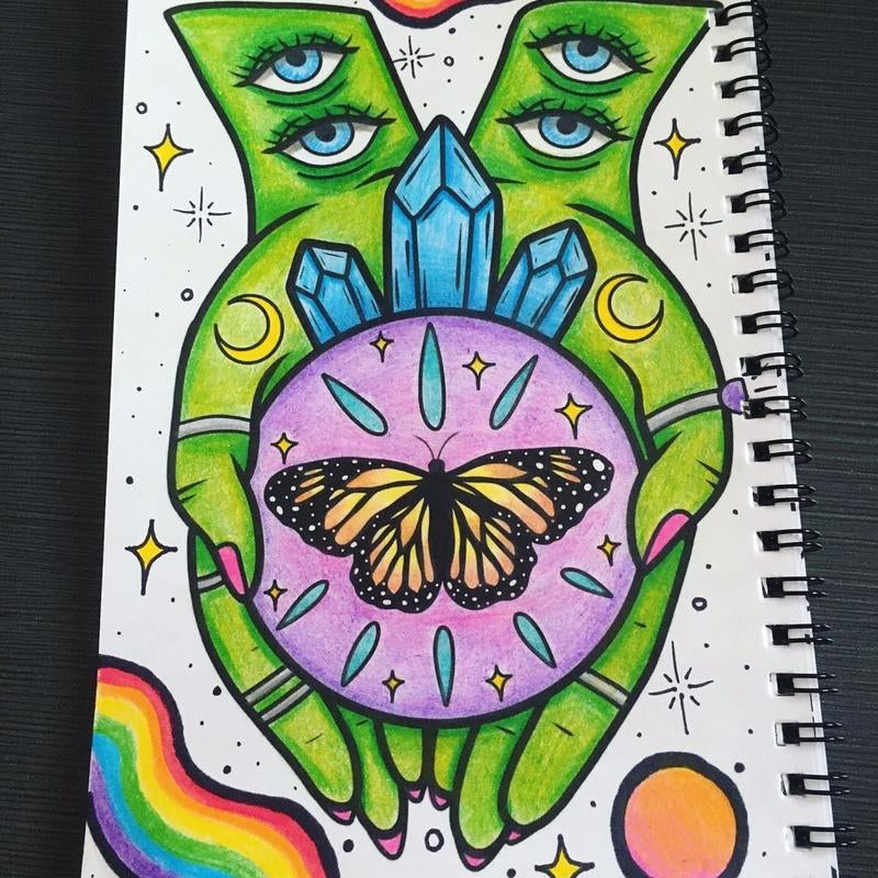 Left-Handed Mini Coloring Books – Easy-Flip Art Pads for Lefty Kids & Adults