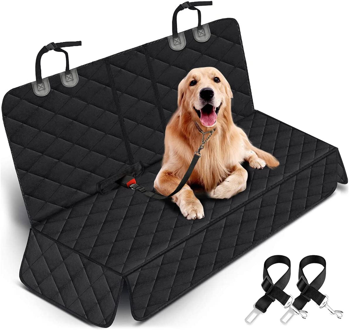 Waterproof Dog Car Seat Cover – Non-Slip Pet Back Seat Protector for Cars, Trucks & SUVs