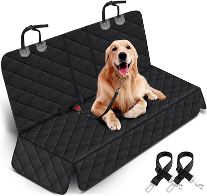 Waterproof Dog Car Seat Cover – Non-Slip Pet Back Seat Protector for Cars, Trucks & SUVs