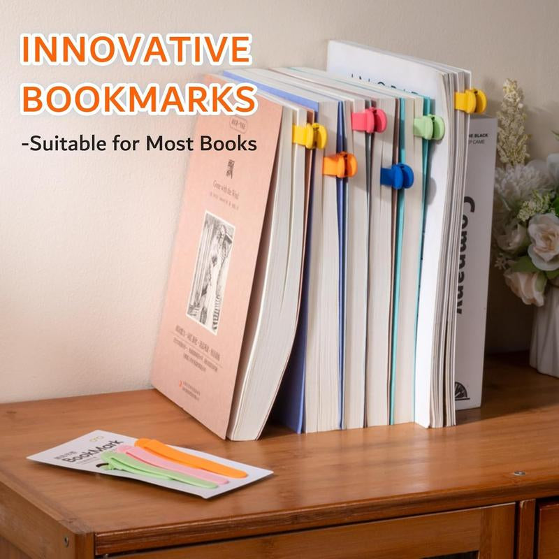 Automatic Bookmarks Set – 6-Pack Smart Page Holders for Readers | Cute Reading Accessories Gift