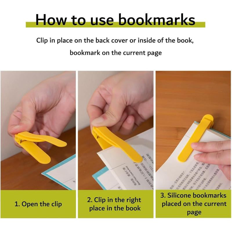 Automatic Bookmarks Set – 6-Pack Smart Page Holders for Readers | Cute Reading Accessories Gift