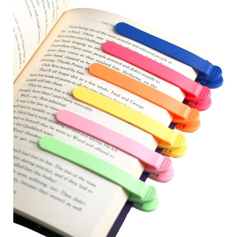 Automatic Bookmarks Set – 6-Pack Smart Page Holders for Readers | Cute Reading Accessories Gift