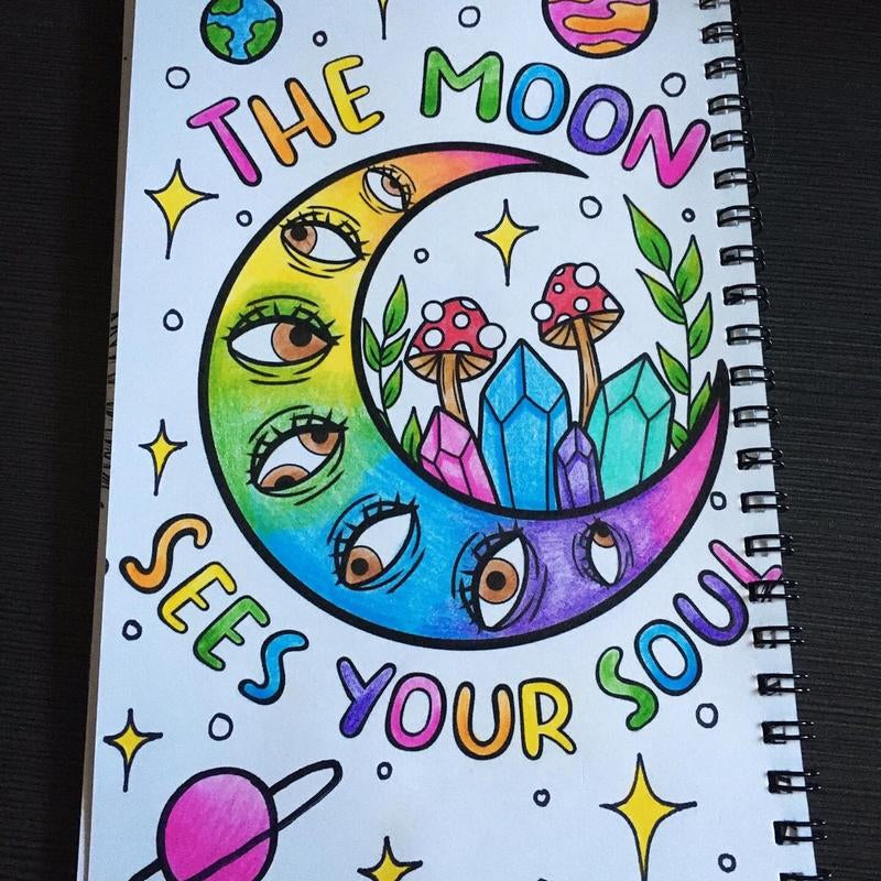 Left-Handed Mini Coloring Books – Easy-Flip Art Pads for Lefty Kids & Adults