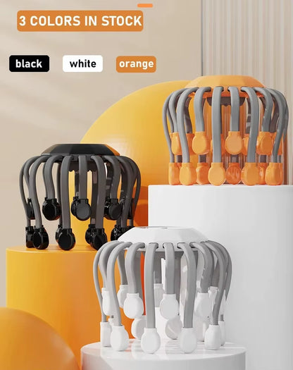 20-Head Scalp Massager with Red Light – Stress Relief Octopus Vibrator - SBody Kings