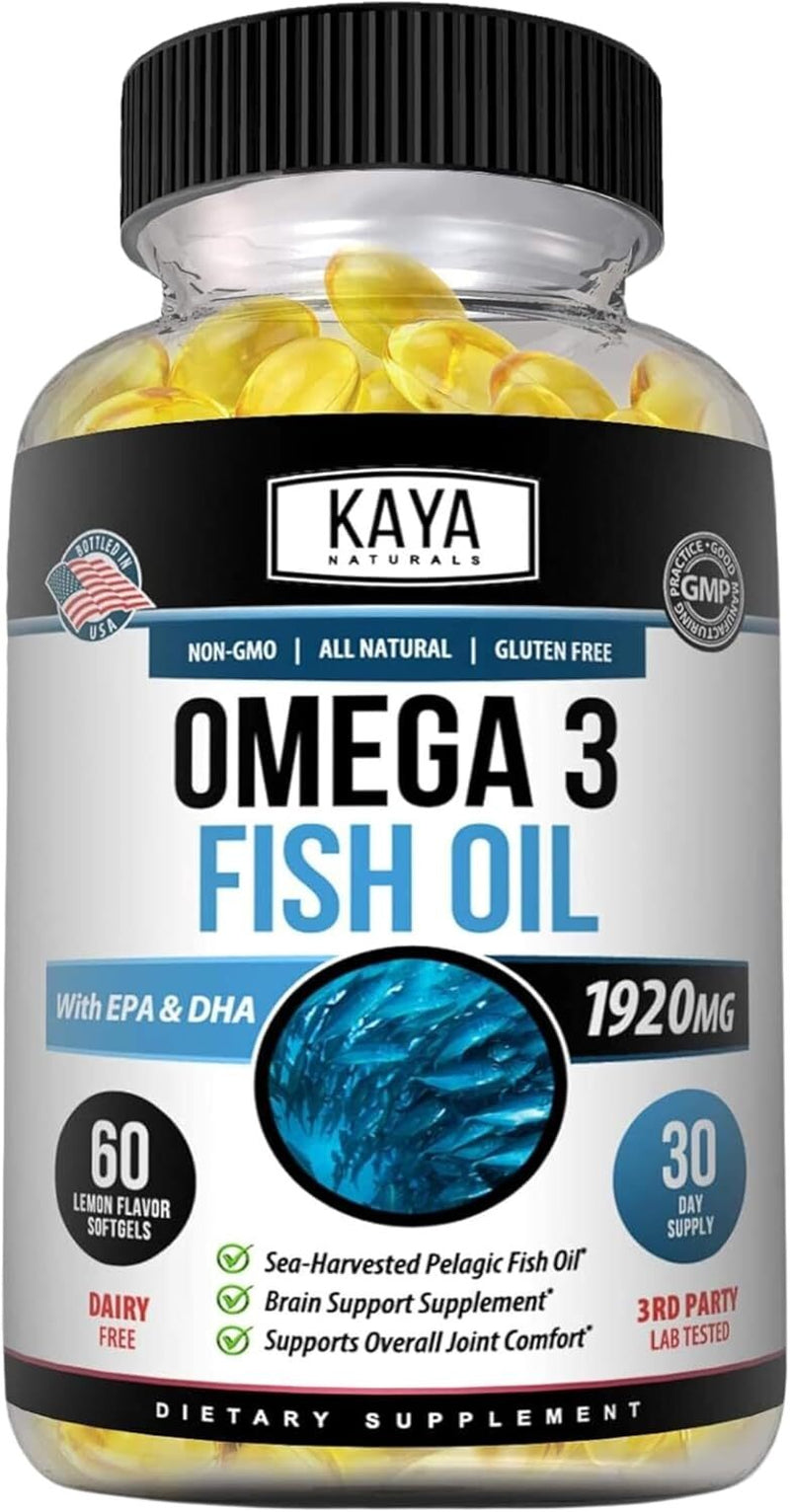 Ultra Pure Omega 3 - No Fishy Taste - 30 Capsules - SBody Kings